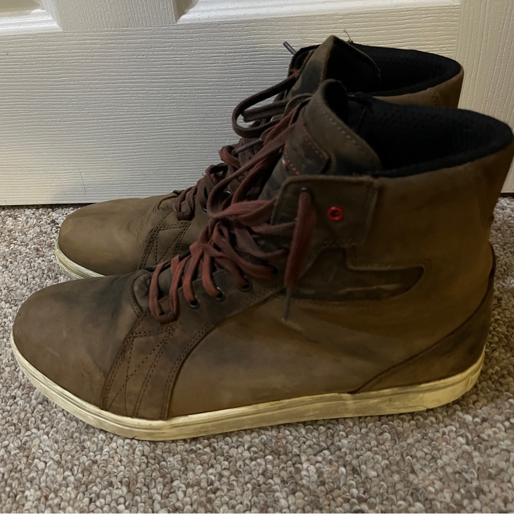 TCX Street Ace WP waterproof men’s 12.5 euro 47 brown leather motorcycle boots